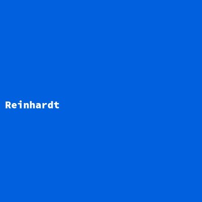 Manufacturer: Reinhardt