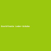 Exorbitante Leder-Schuhe