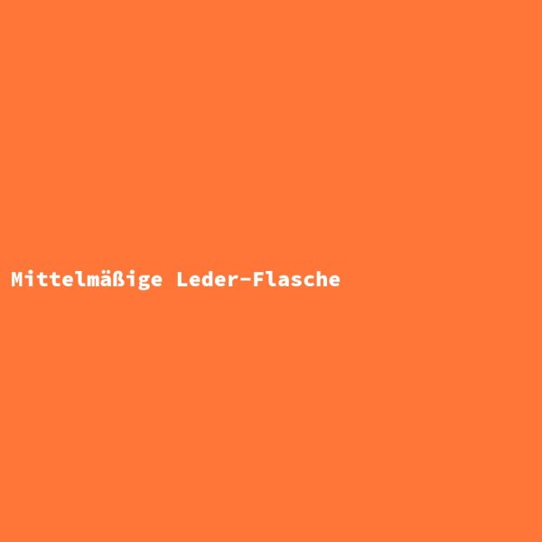 Mittelm&auml;&szlig;ige Leder-Flasche