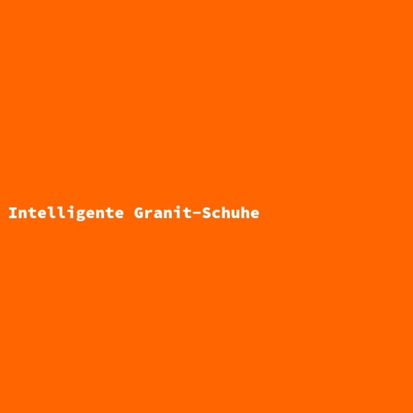 Intelligent Granite Shoes