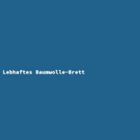 Lebhaftes Baumwolle-Brett