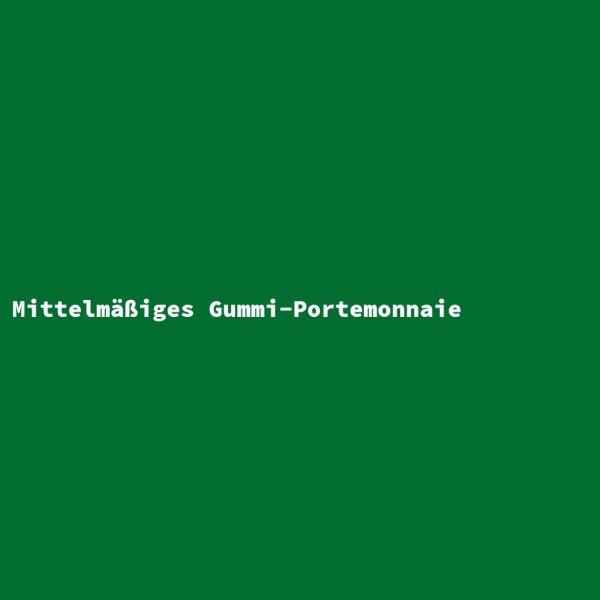 Mittelm&auml;&szlig;iges Gummi-Portemonnaie
